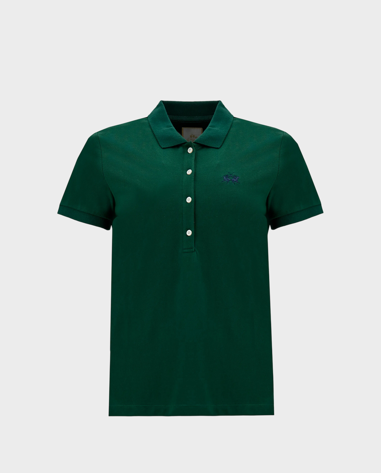 Zielona koszulka polo z logo - Image #0