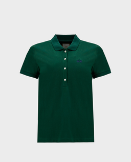 Zielona koszulka polo z logo - Image #0