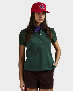 Zielona koszulka polo z logo - Image #1
