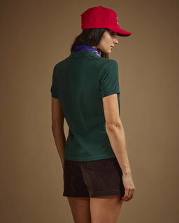 Zielona koszulka polo z logo - Image #3