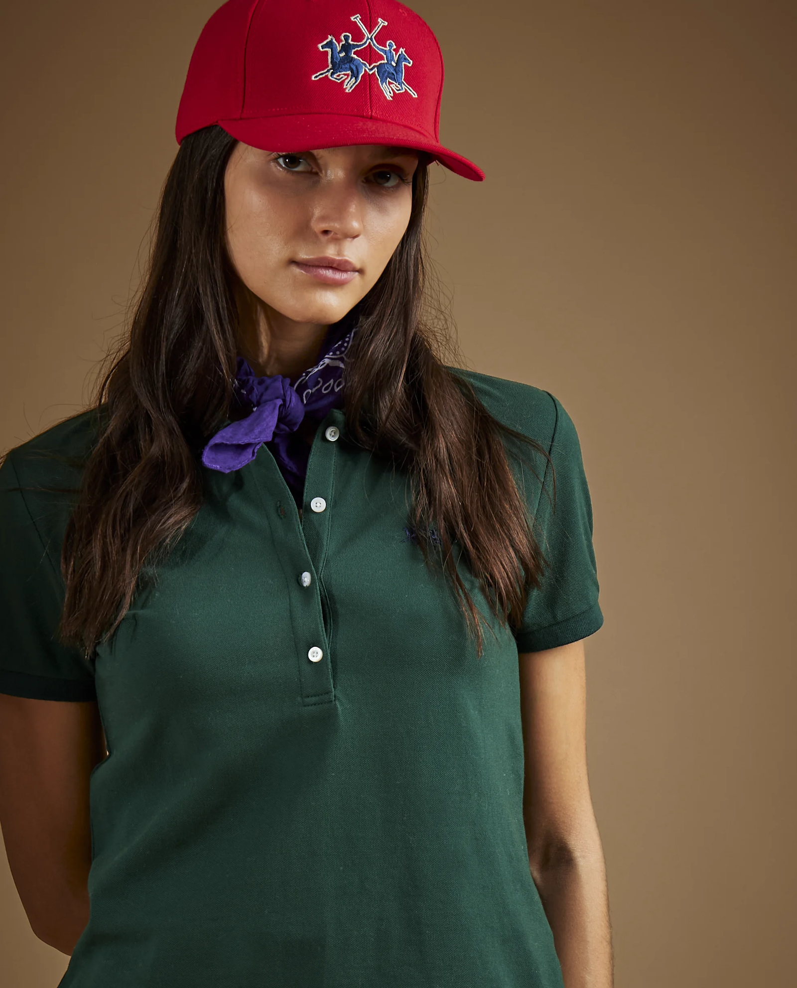 Zielona koszulka polo z logo - Image #2
