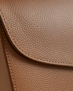 Ciemnobeżowa skórzana torebka Arezzo - Image #3