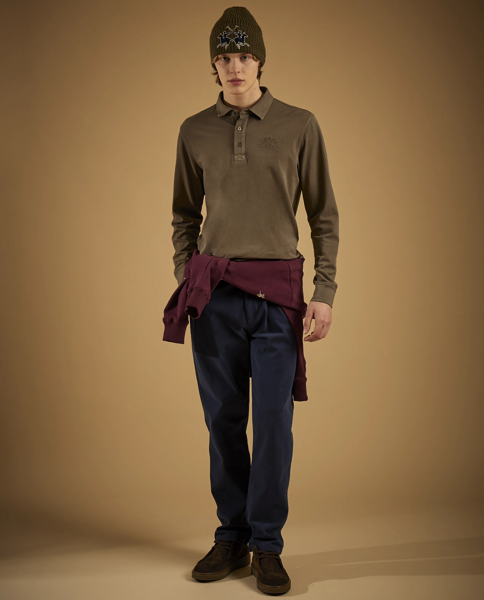 Granatowe spodnie chino - Image #4
