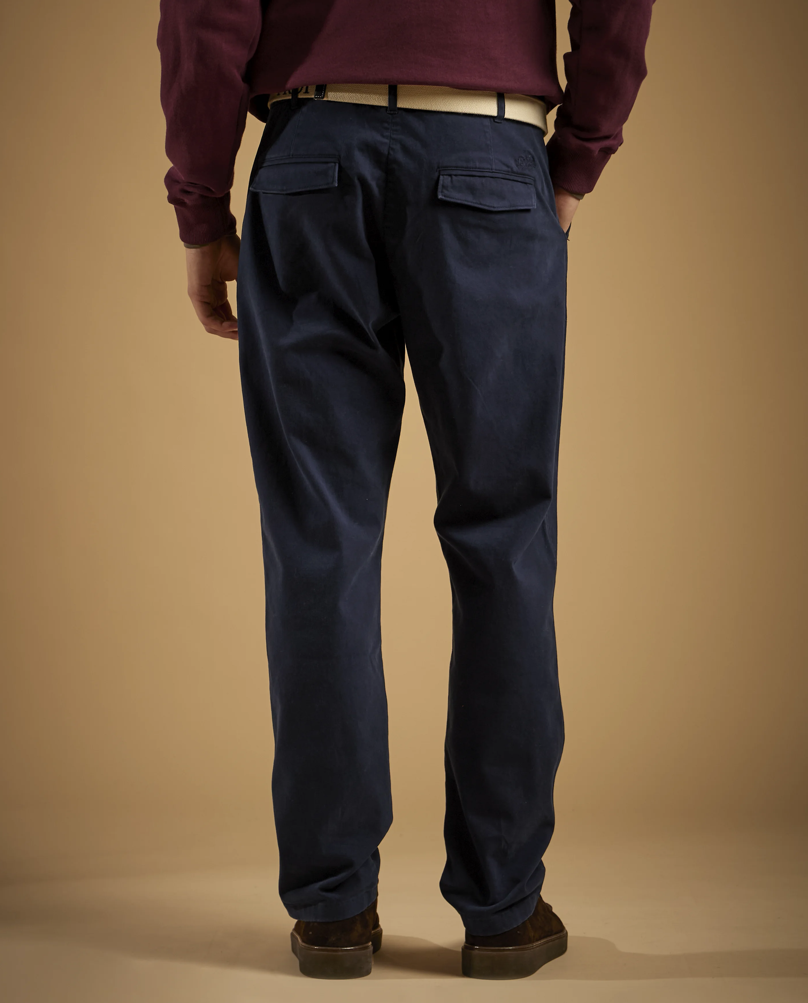 Granatowe spodnie chino - Image #3