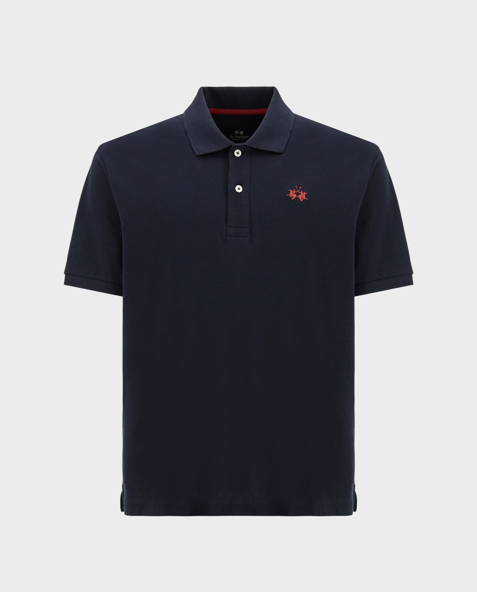 Granatowa koszulka polo regular fit - Image #0
