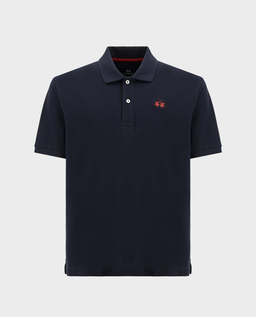 Granatowa koszulka polo regular fit - Image #0