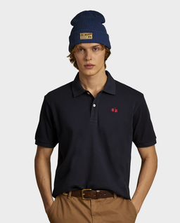 Granatowa koszulka polo regular fit - Image #1