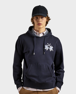 Granatowa bluza z kapturem - Image #1