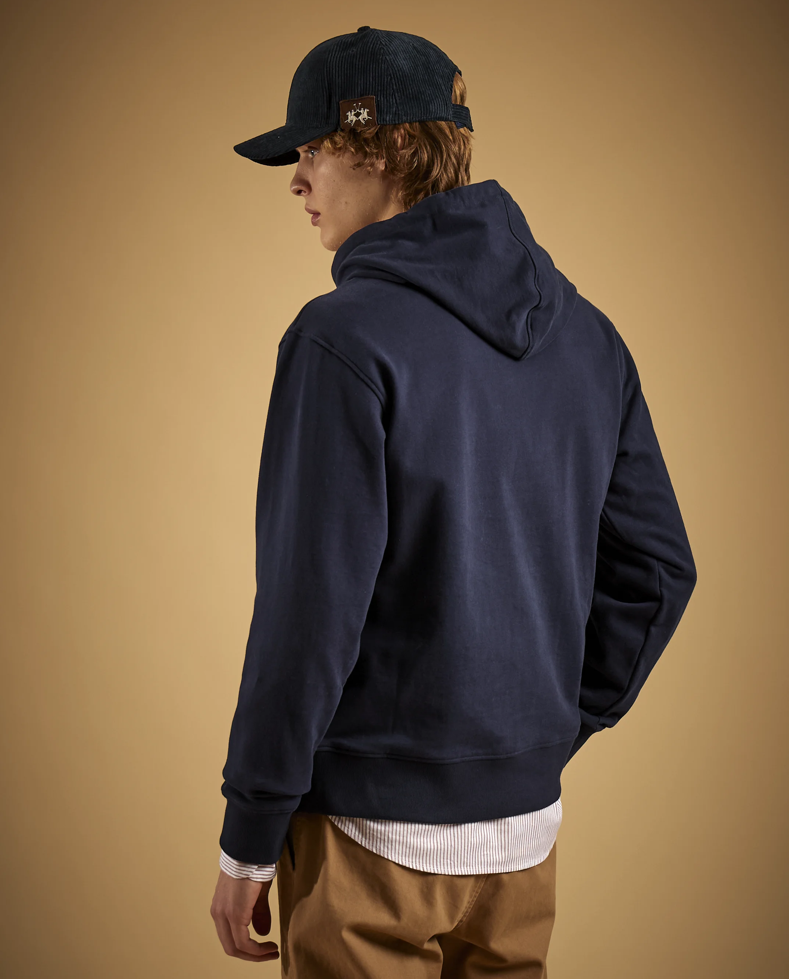 Granatowa bluza z kapturem - Image #3