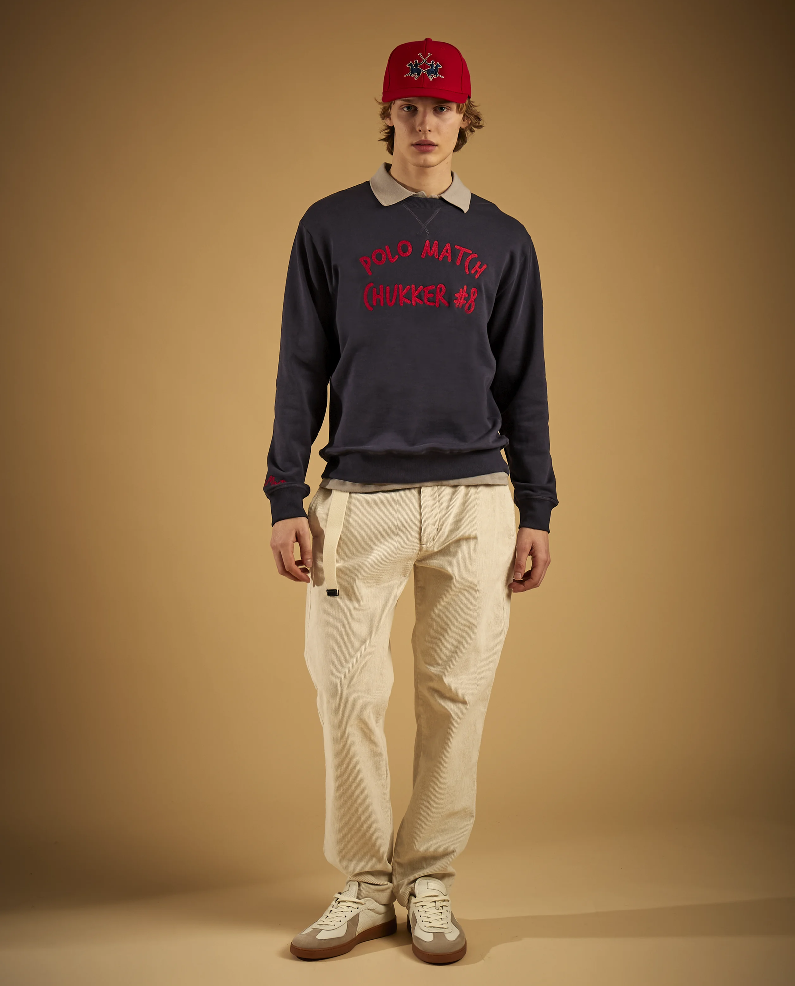 Granatowa bluza z haftowaniem - Image #4