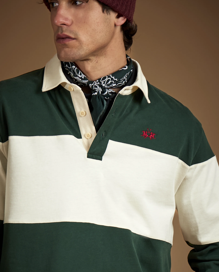 Bawełniany longsleeve w paski - Image #2