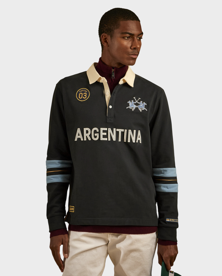 Bawełniany longsleeve z haftowaniem - Image #1