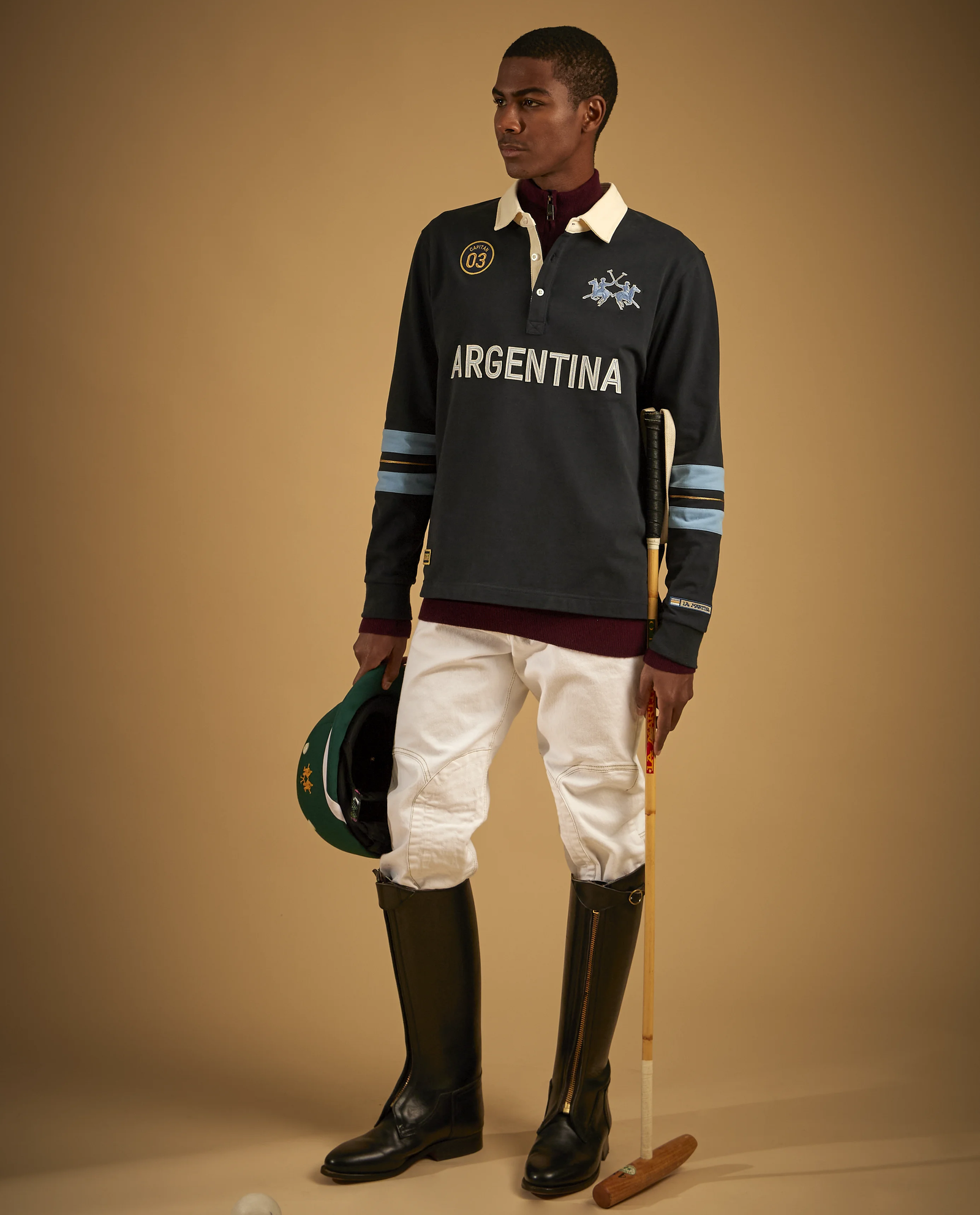 Bawełniany longsleeve z haftowaniem - Image #2