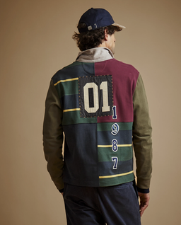 Patchworkowy longsleeve z aplikacjami - Image #3