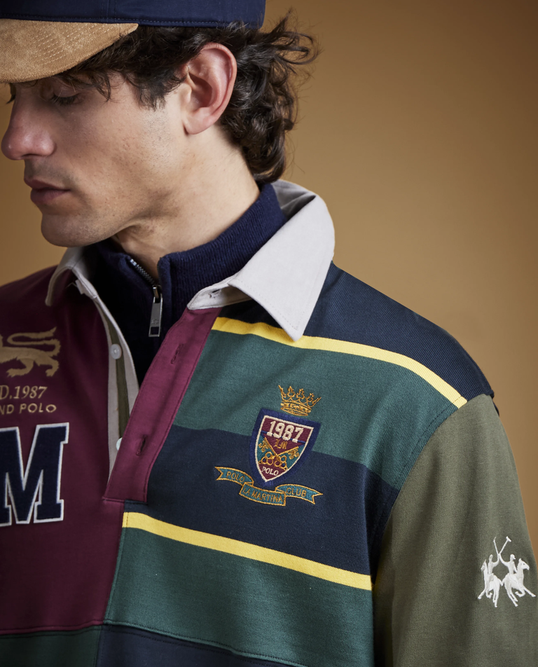 Patchworkowy longsleeve z aplikacjami - Image #2