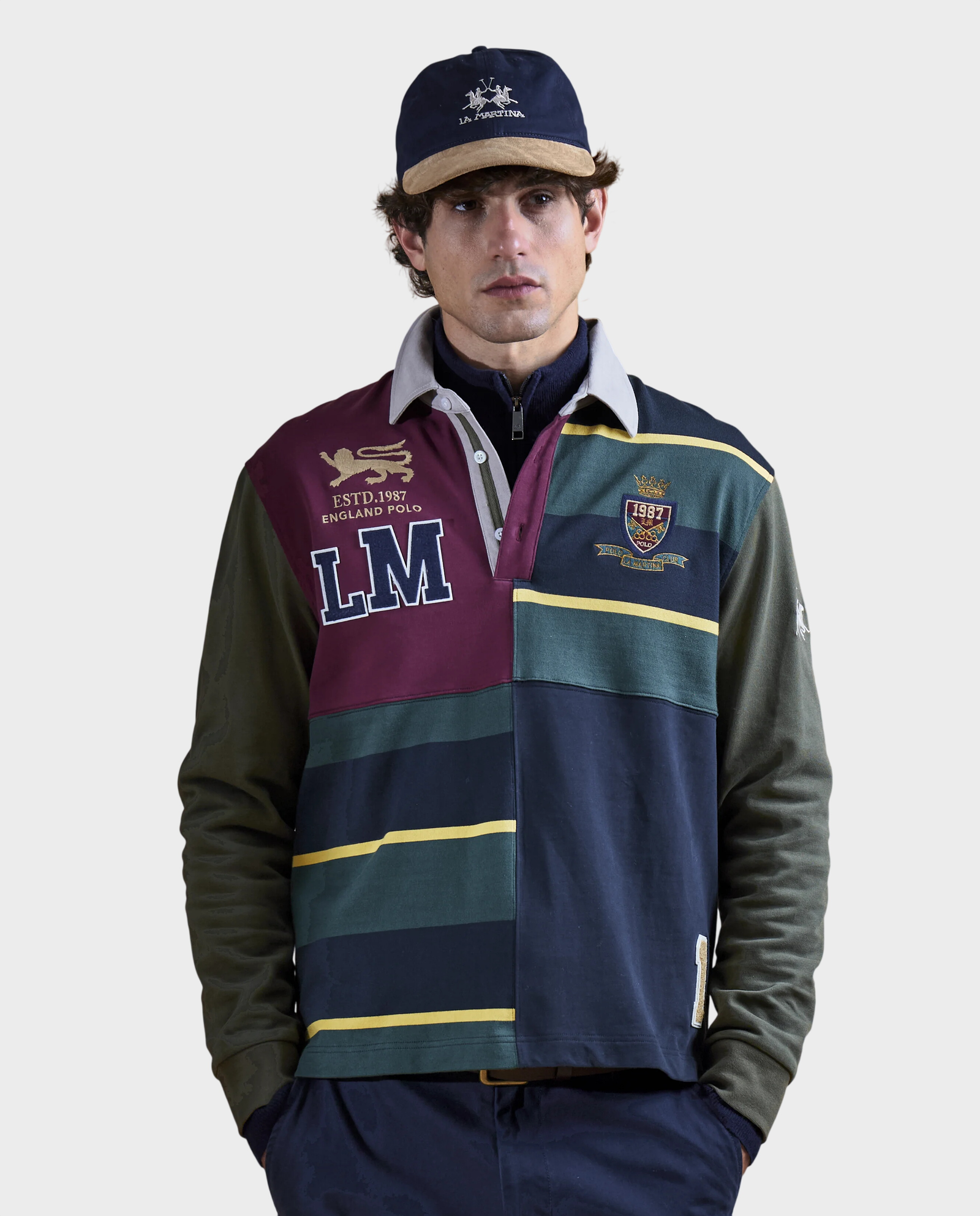 Patchworkowy longsleeve z aplikacjami - Image #1