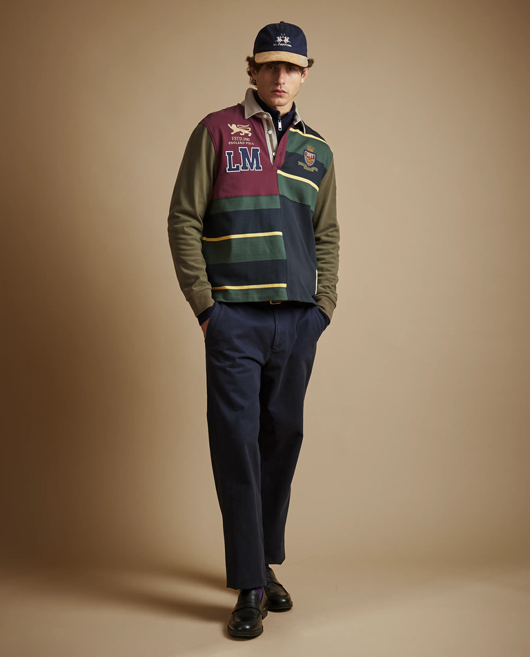 Patchworkowy longsleeve z aplikacjami - Image #4