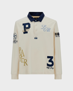 Kremowy longsleeve z naszywkami - Image #0