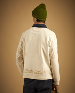 Kremowy longsleeve z naszywkami - Image #3