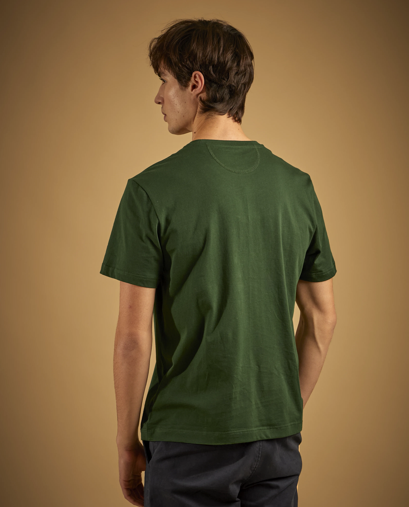 Zielony t-shirt z nadrukiem - Image #3