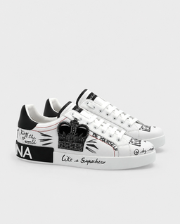 Białe skórzane sneakersy Portofino - Image #2