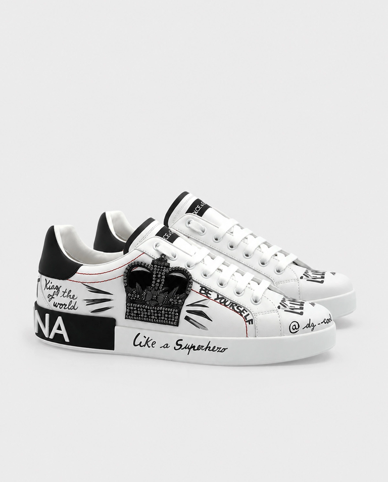 Białe skórzane sneakersy Portofino - Image #2