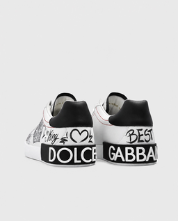 Białe skórzane sneakersy Portofino - Image #3