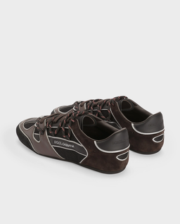 Brązowe sneakersy z logo Ginnica - Image #3