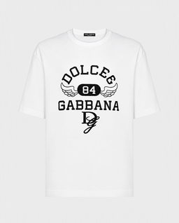 Biały t-shirt z logo - Image #0