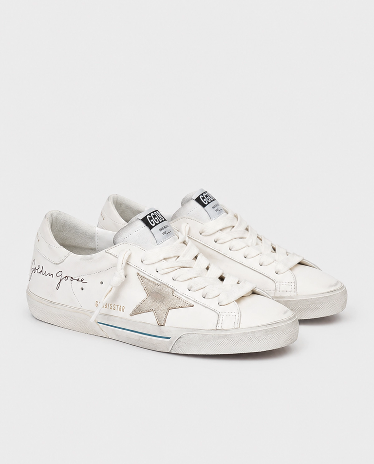 Białe skórzane sneakersy Super Star - Image #2