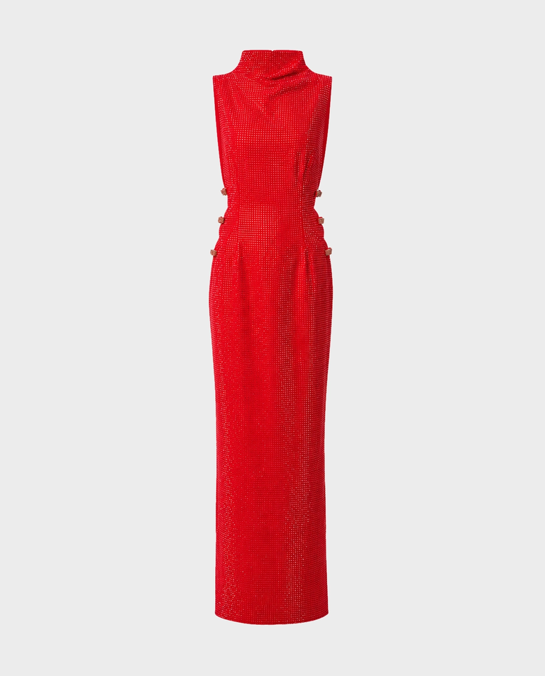 Czerwona sukienka maxi