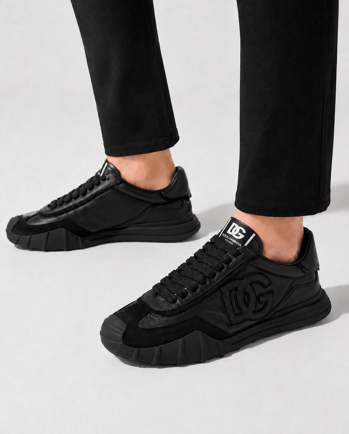 Czarne sneakersy Athletic - Image #1
