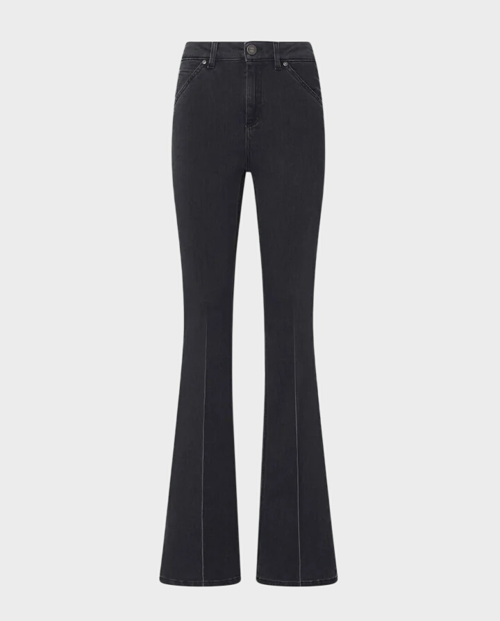 Czarne jeansy Francis Flare