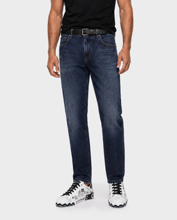 Granatowe jeansy Regular Fit - Image #1