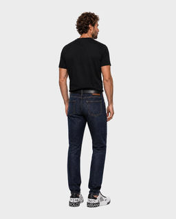 Granatowe jeansy Regular Fit - Image #3