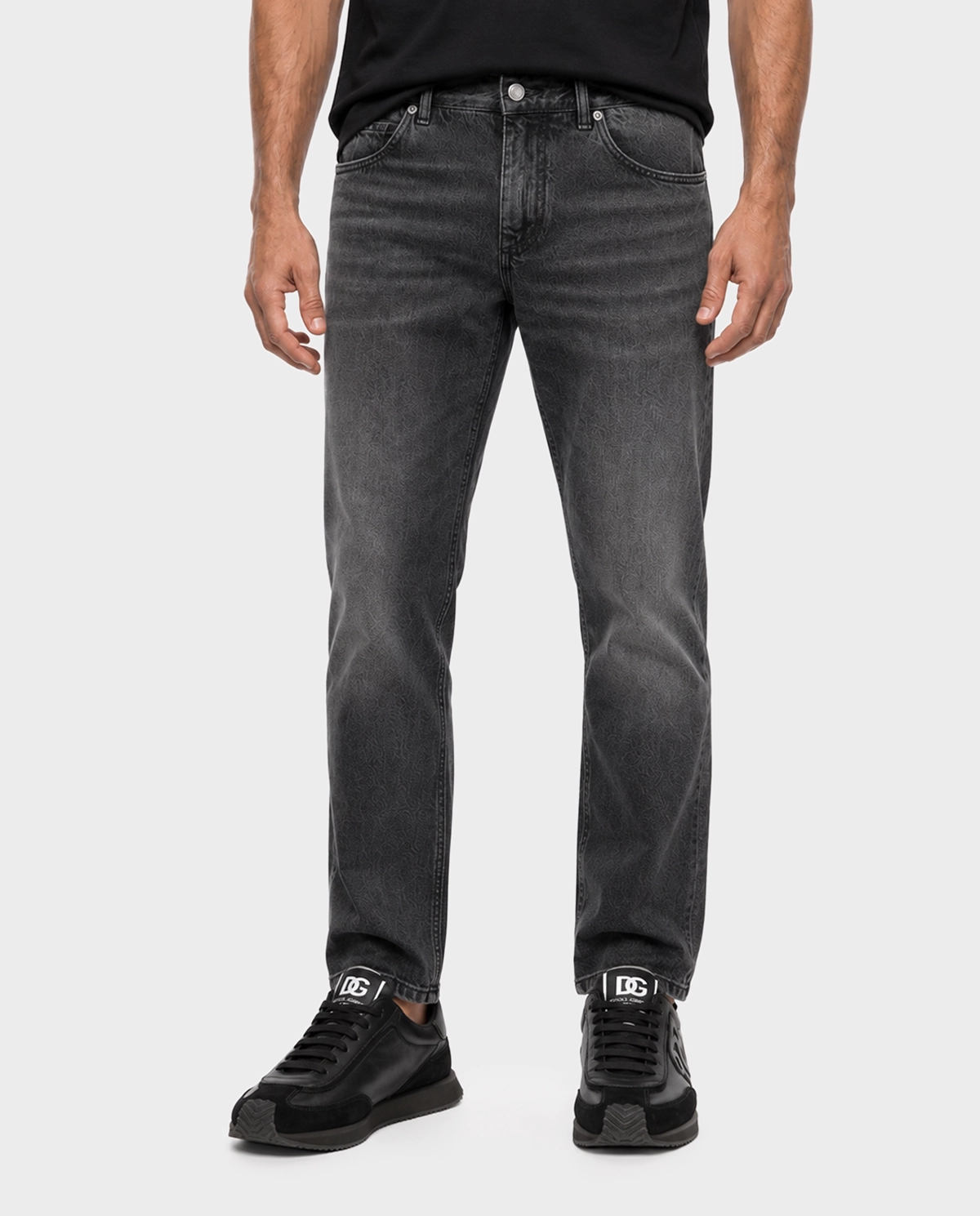 Czarne jeansy Regular Fit - Image #1