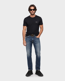 Granatowe jeansy Slim Fit - Image #2