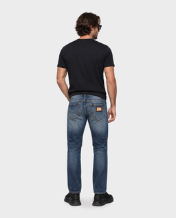 Granatowe jeansy Slim Fit - Image #3