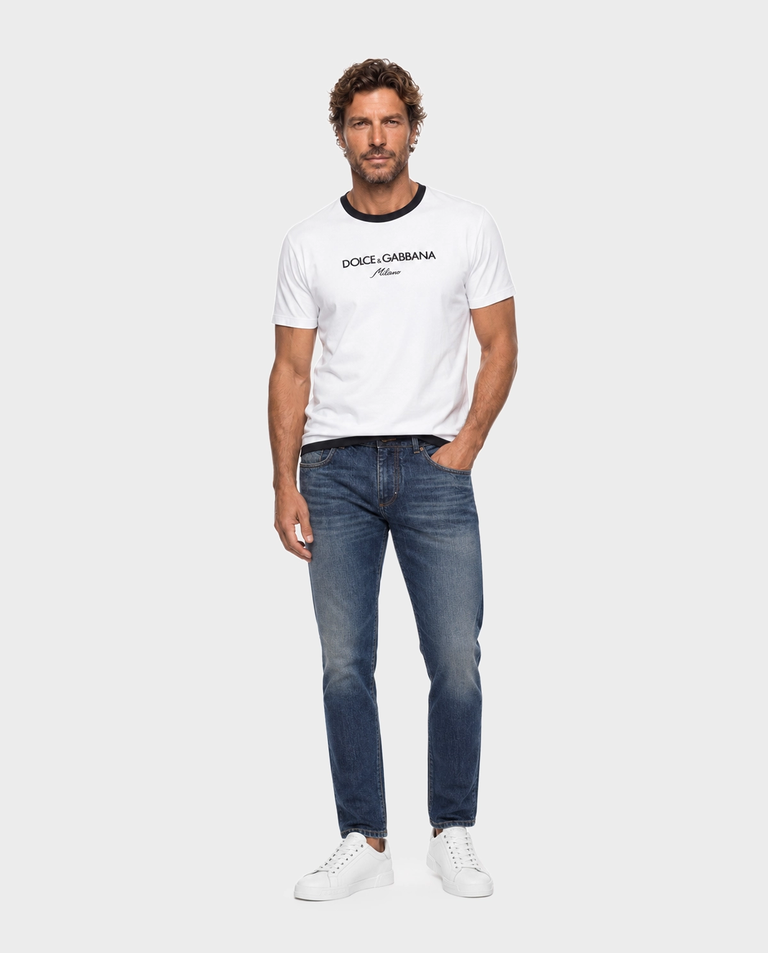Granatowe jeansy Regular Fit - Image #2