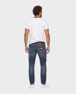 Granatowe jeansy Regular Fit - Image #3