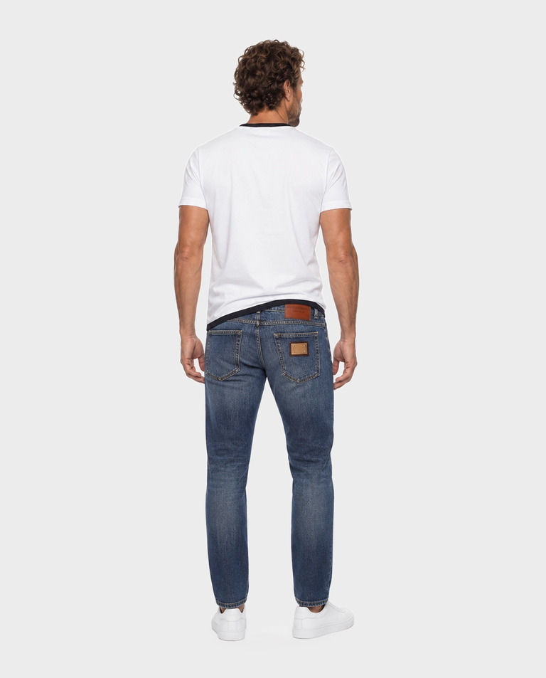 Granatowe jeansy Regular Fit - Image #3