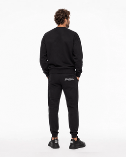 Czarne spodnie dresowe z naszywką z logo - Image #3