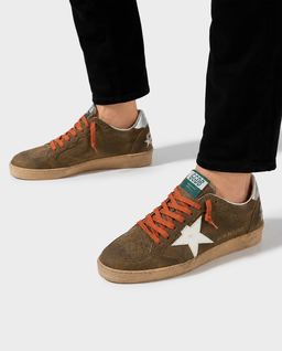 Ciemnobrązowe sneakersy Ball Star - Image #1