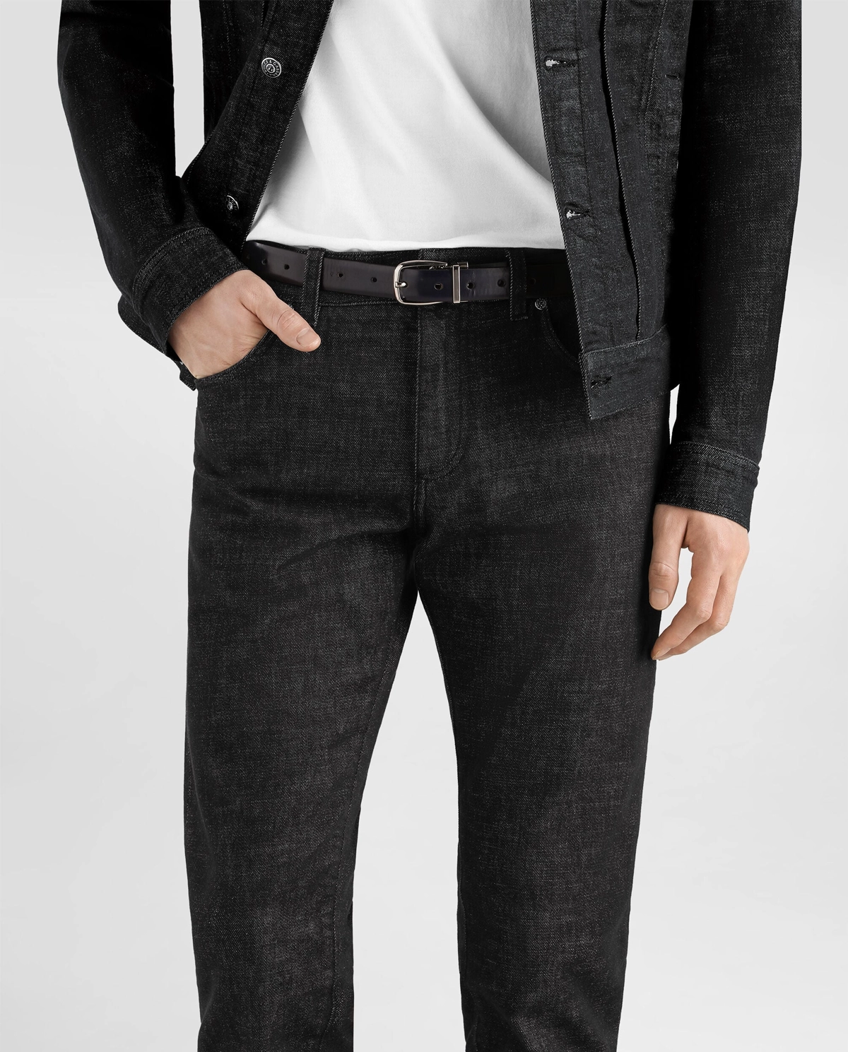 Czarne jeansy Slim Fit - Image #4