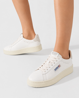 Białe skórzane sneakersy Dallas - Image #1