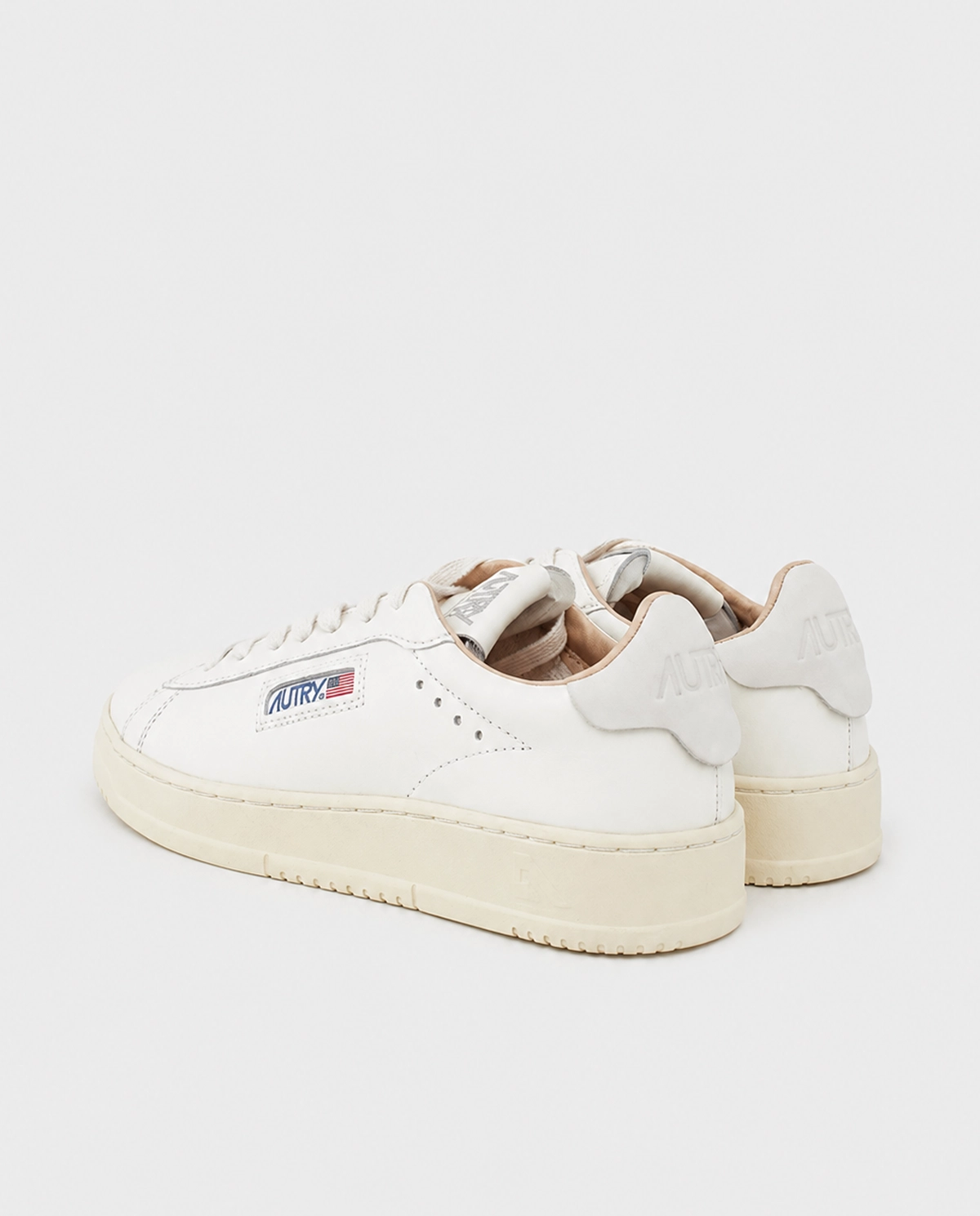 Białe skórzane sneakersy Dallas - Image #3