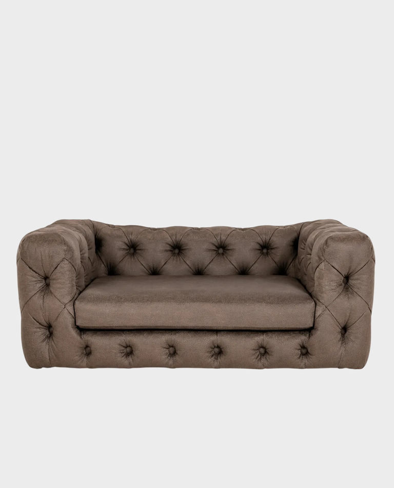 Brązowa sofa dla psa Glamour