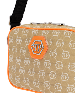 Beżowa saszetka z monogramem na pasek - Image #3