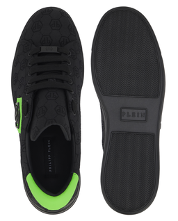 Czarne sneakersy z monogramem - Image #6