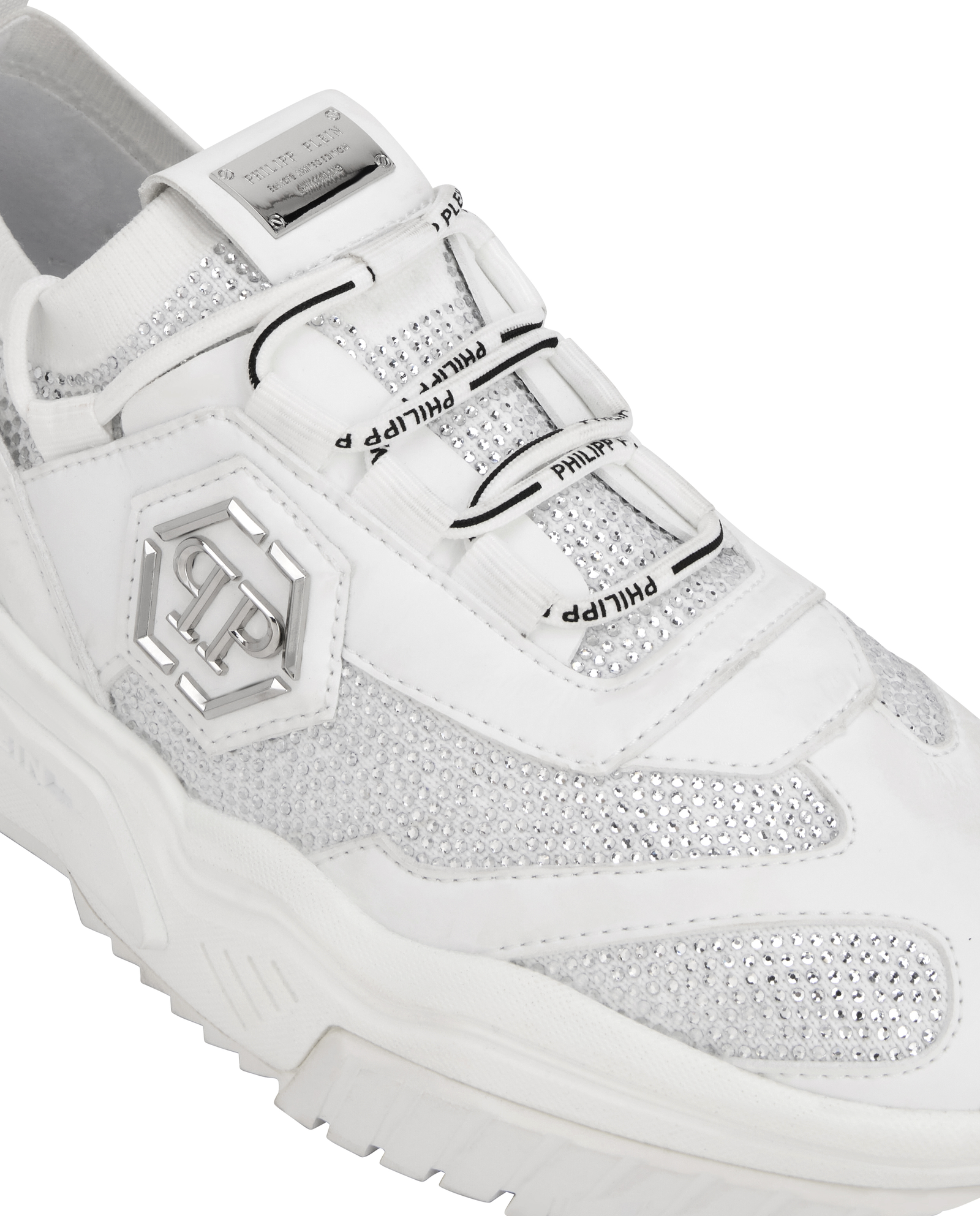 Białe sneakersy z kryształkami Predator Strass - Image #6